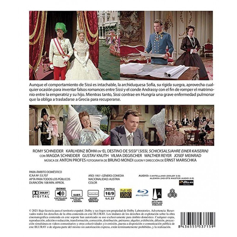 El Destino De Sissi [blu-ray] (1957) Sissi - Sc... image number null