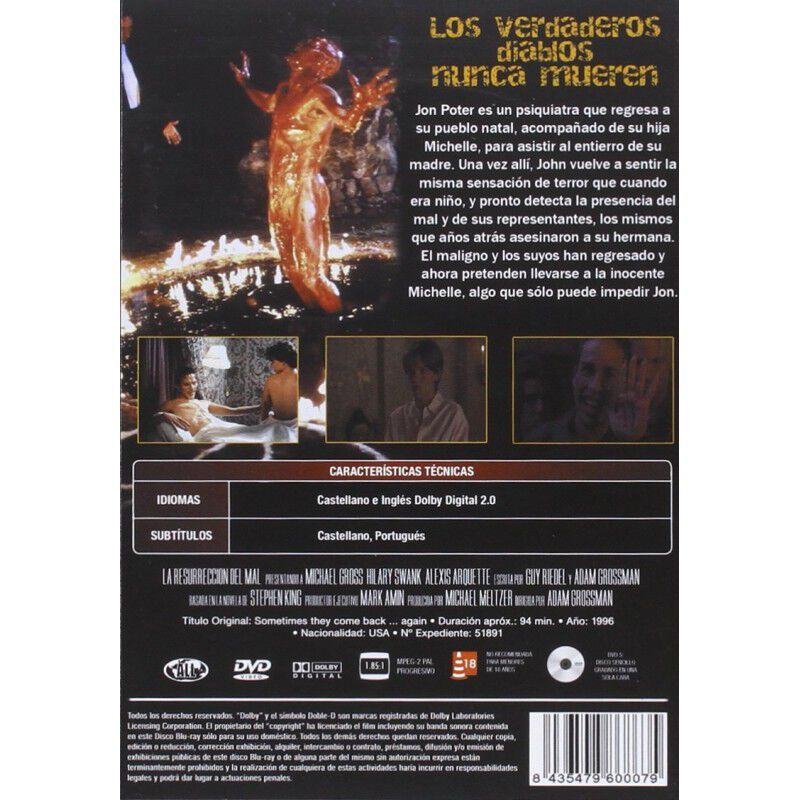 La Resurrecci&oacute;n Del Mal [dvd] A Veces Vuelven..... image number null