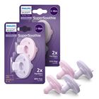 Chupetes Para Beb&eacute;s Avent Soothie Orthodontic, 100% Silicona, Paquete De 4
