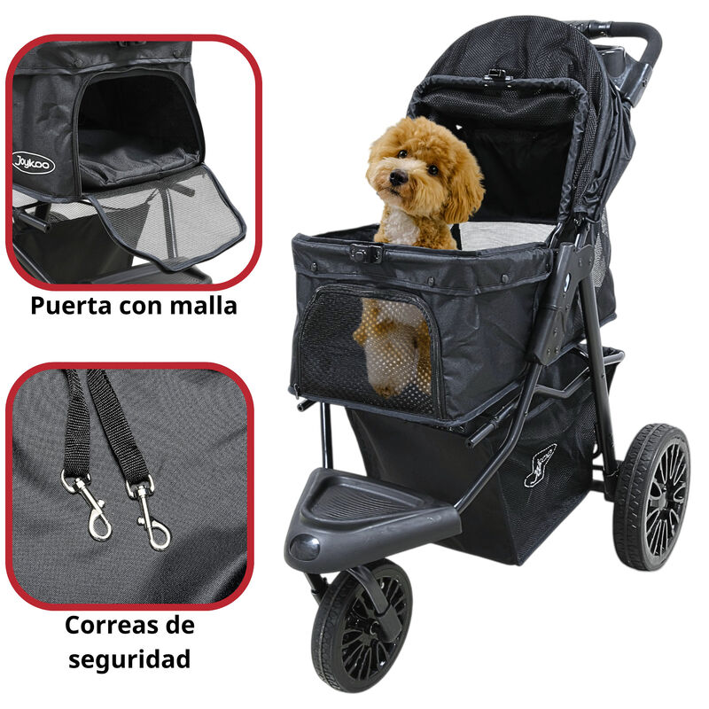 Carriola Para Mascotas 3 Ruedas Para Raza Chica... image number null