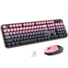 Combo De Teclado Y Rat&oacute;n Inal&aacute;mbrico Mofii 2.4ghz Rosa Frambuesa