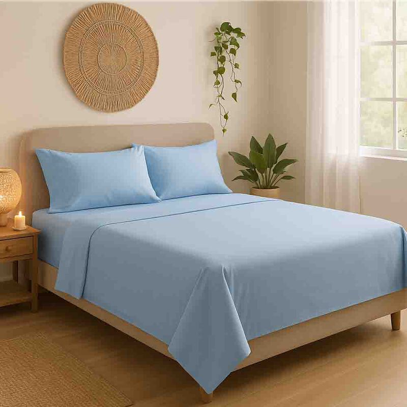 Juego de S&aacute;banas Tacto Algod&oacute;n Suaves y Durader... image number null