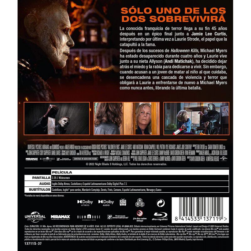 Halloween: El Final (blu-ray) [blu-ray] image number null