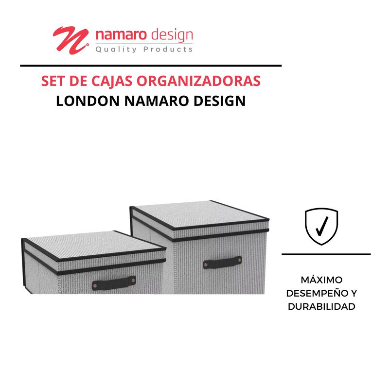 Set De Cajas Organizadoras London Namaro Design image number null