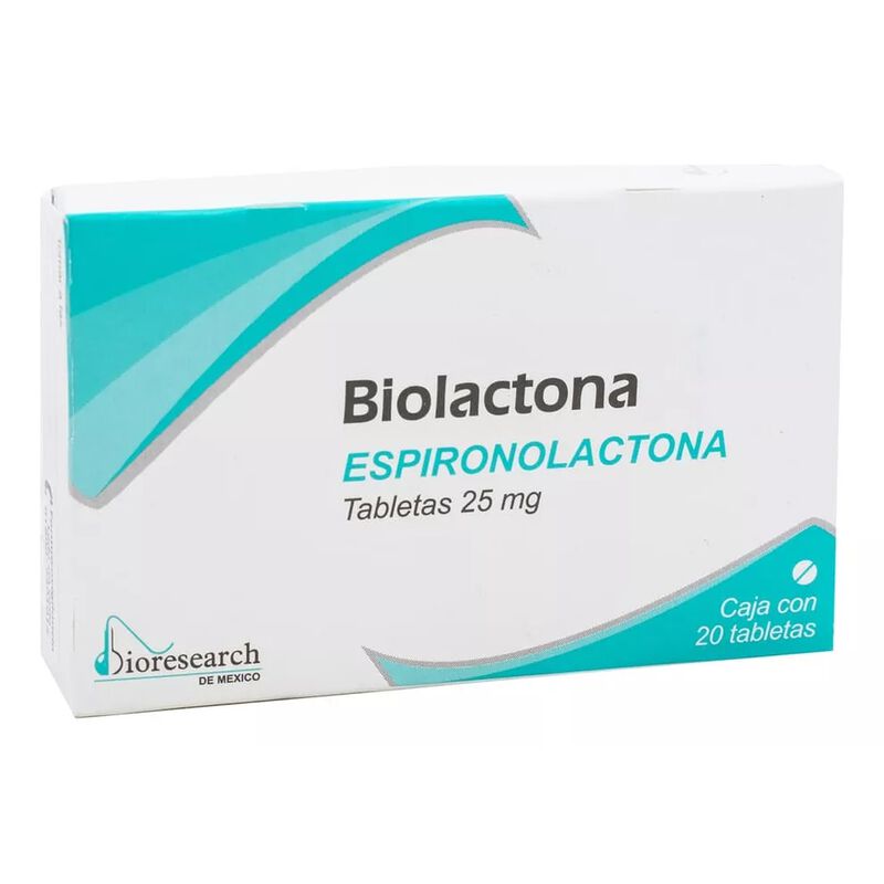 Biolactona Tableta 25 Mg, 30 Tabletas image number null