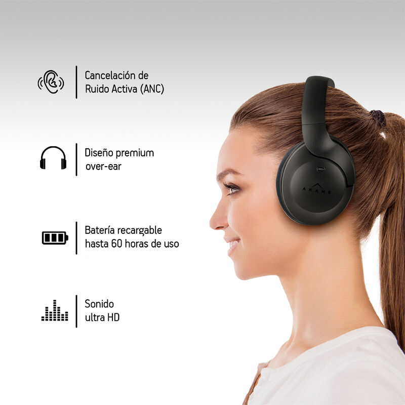 Audífonos Inalámbricos de Diadema AKANE image number null