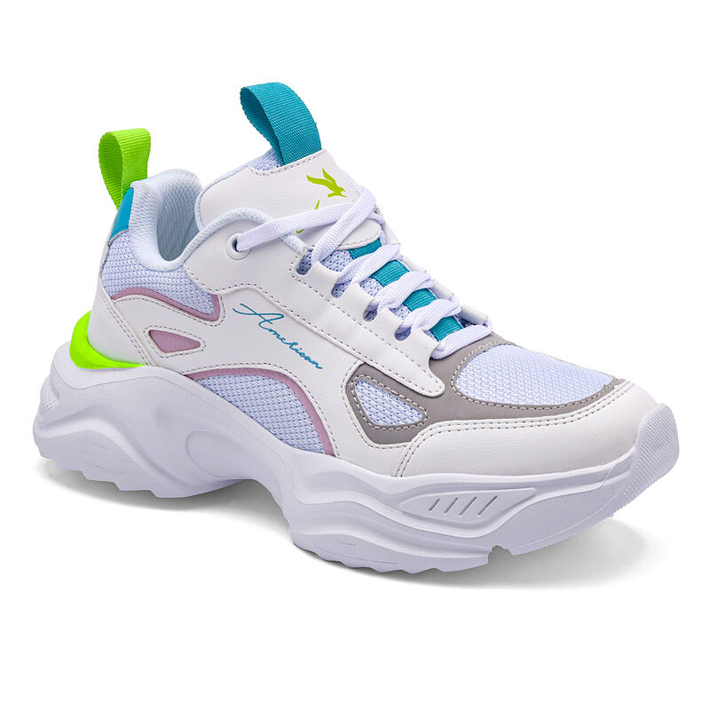 American Fire Tenis urbano para mujer blanco ro... image number null