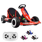 Montable Electrico Go Kart para Ni&ntilde;os Largo Ajustable Luz 12v - Rojo