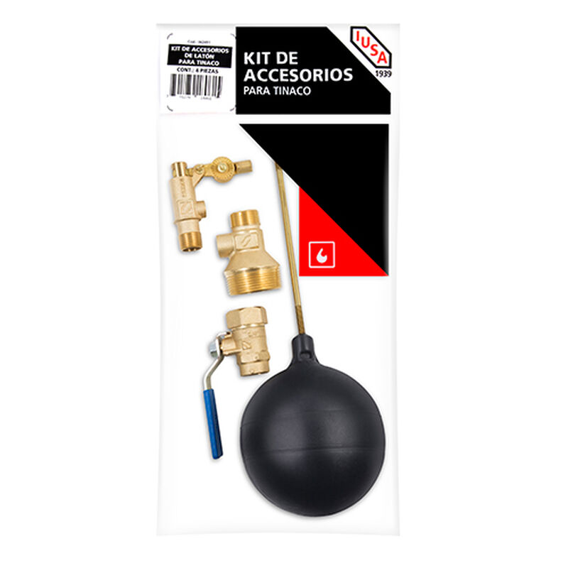 Kit de accesorios de latón para tinaco image number null