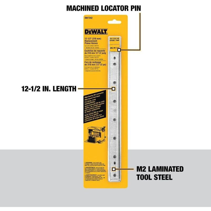 Cuchillas Cepillo DeWalt 13" Repuesto Original ... image number null