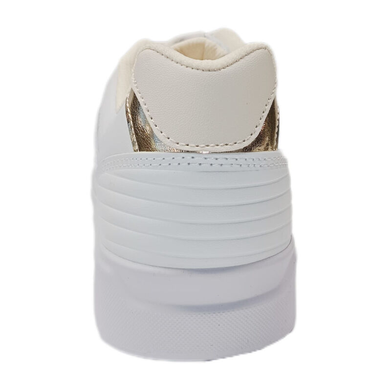 Tenis Mujer Casual V140 Blanco Con Detalles Dor... image number null