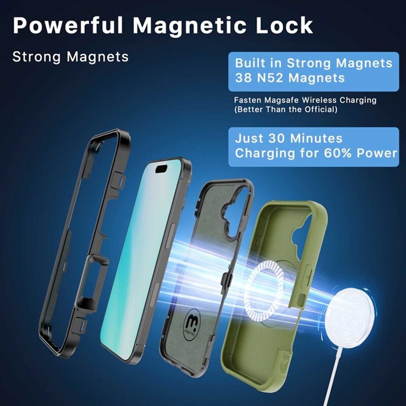 Funda Mybat Maverick Mag Clip Para Iphone 16 Pl... image number null