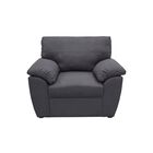 Sill&oacute;n Individual Sefora Tapizado Linato Color Gris