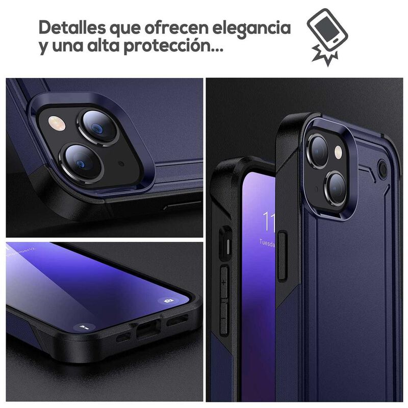 Funda TEKKU Tough cover para iPhone 15 Azul image number null