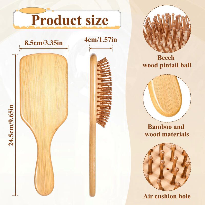 Cepillo De Cabello Zyghjort 24,5 X 8,5 Cm De Ba... image number null