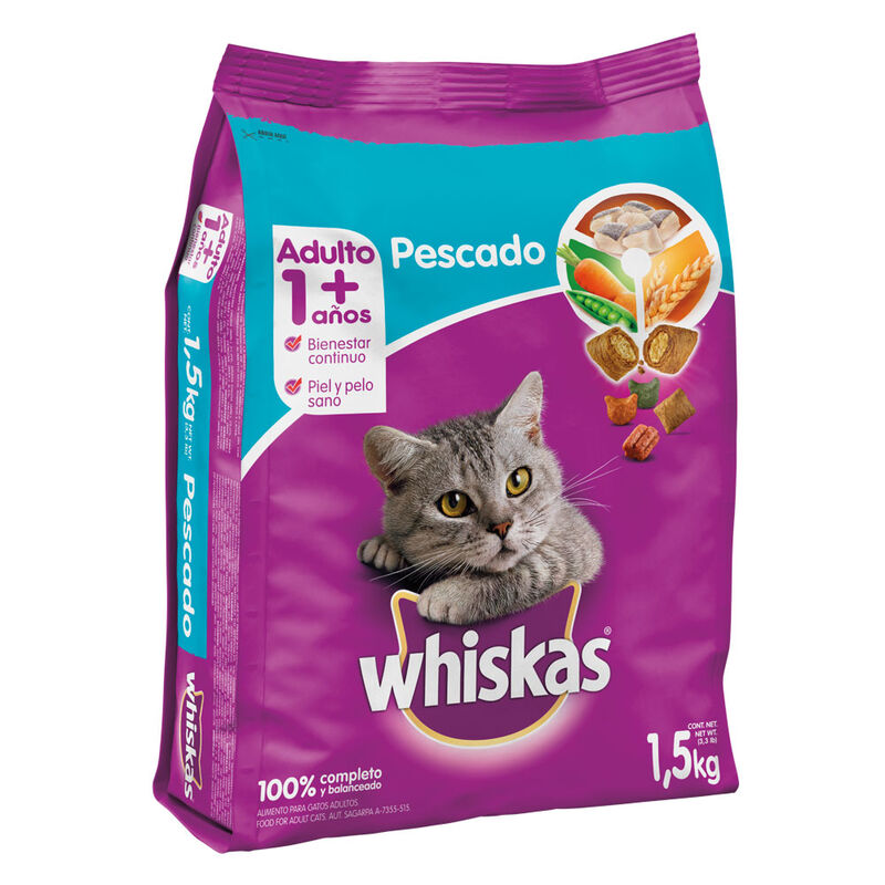 WHISKAS PESCADO 1.5KG image number null