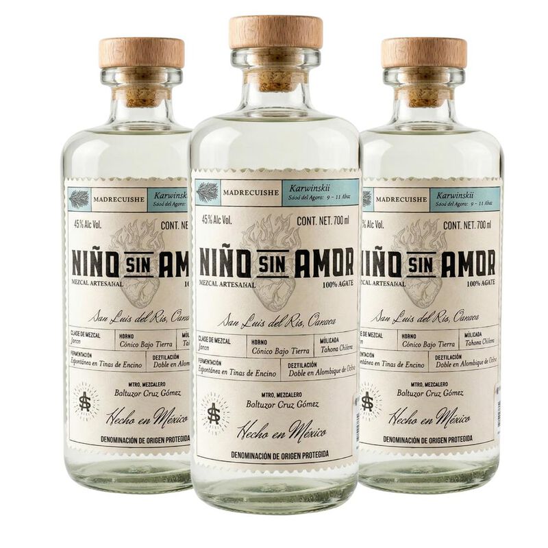Mezcal Artesanal Ni&ntilde;o Sin Amor Madrecuishe 700m... image number null