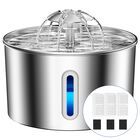 Fuente De Agua Para Mascotas Balimopet 3,2 l De Acero Inoxidable Con Filtro