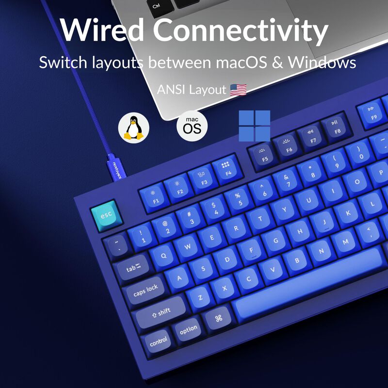 Teclado Keychron Q1 Rgb De Distribuci&oacute;n 75% Con... image number null
