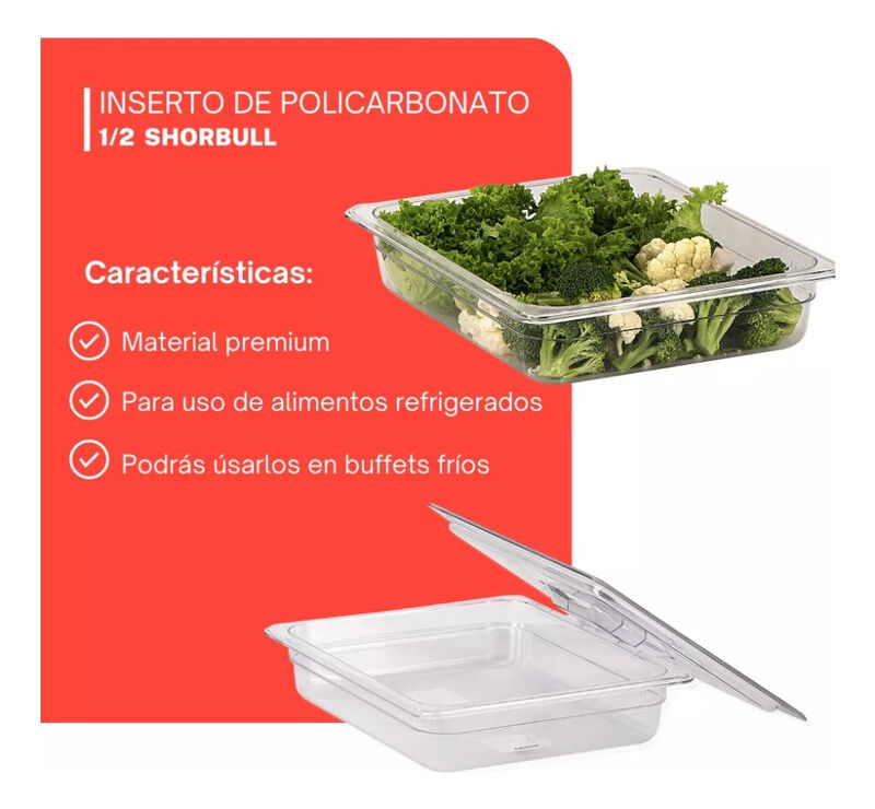 Inserto policarbonato medio 1/2 6.5 Shorbull image number null