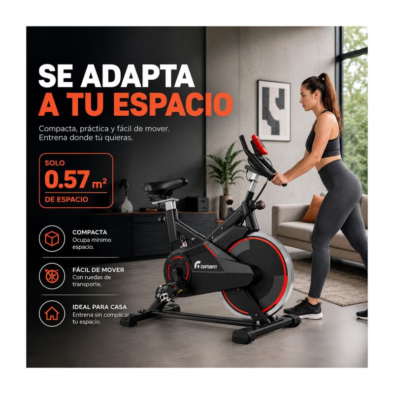 Bicicleta Spinning Fija Estatica Fitness Monito... image number null