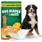 Pawpang Forros Para Pa&ntilde;al De Perro, Refuerzos Para Machos Y Hembras, 55 Uds, Xl