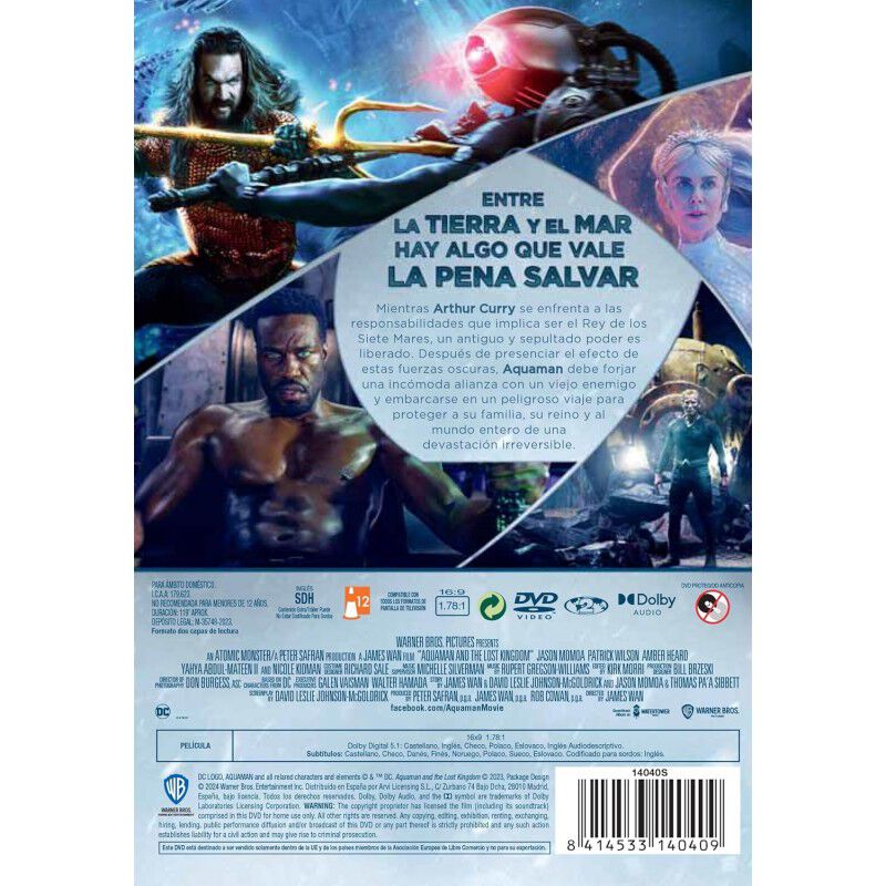 Aquaman Y El Reino Perdido [dvd] (2023) Aquaman... image number null