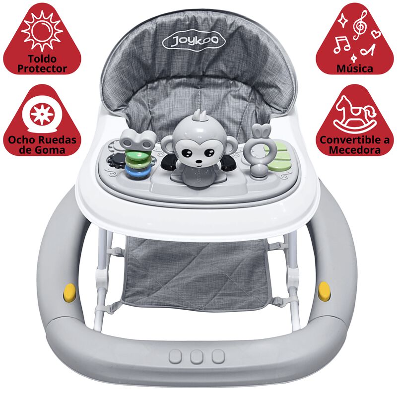 Andadera para Beb&eacute; Mecedora Mono Musical Bast&oacute;n... image number null