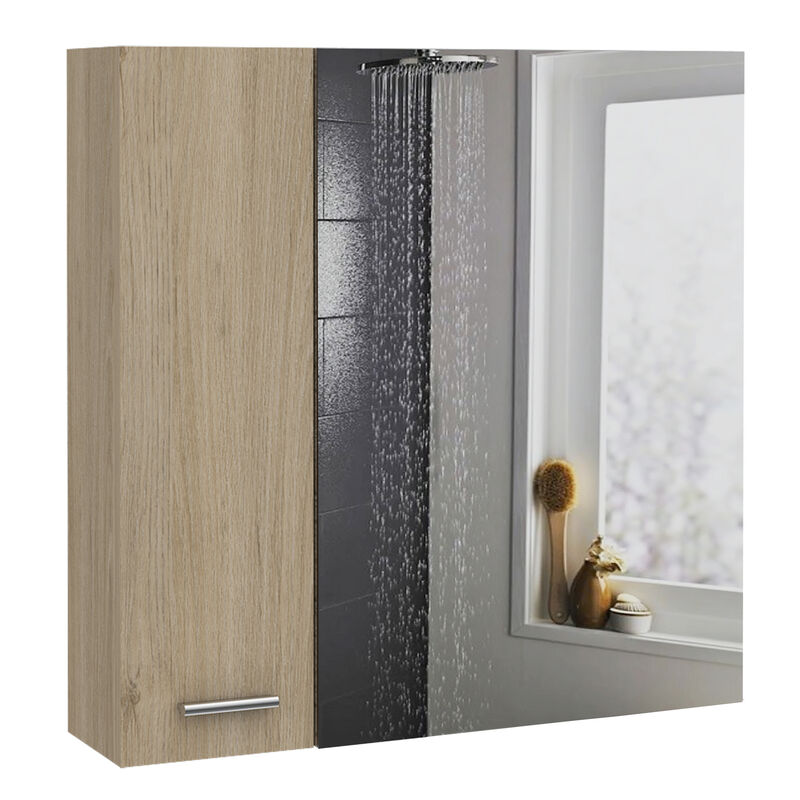 Gabinete De Ba&ntilde;o Caribe Rovere Con Espejo Virtu... image number null