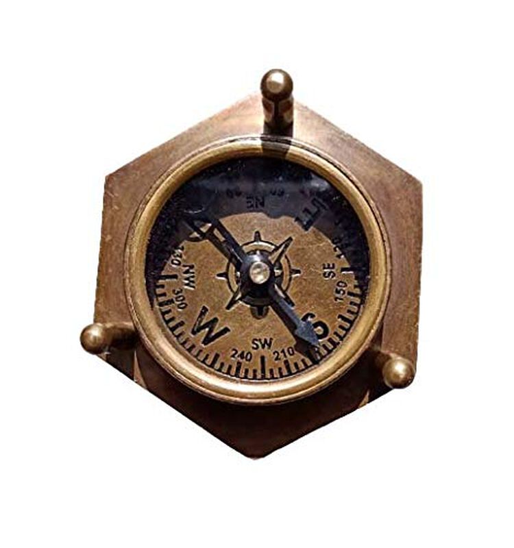 Reloj De Arena Decorativo De Lat&oacute;n Con Temporiz... image number null