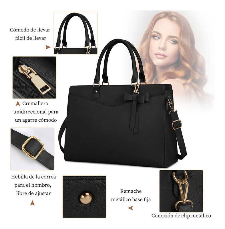 Bolsa Impermeable De Mujer Bolsa Laptop 15.6" N... image number null