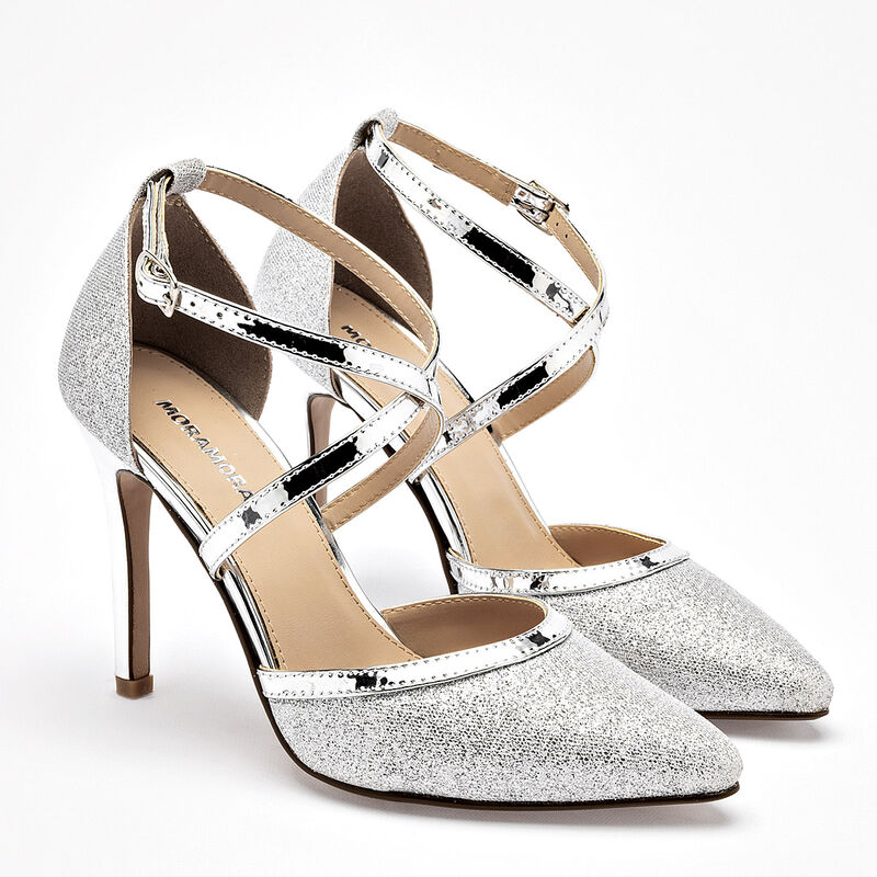 Moramora zapatilla para mujer plata cod 140731-... image number null