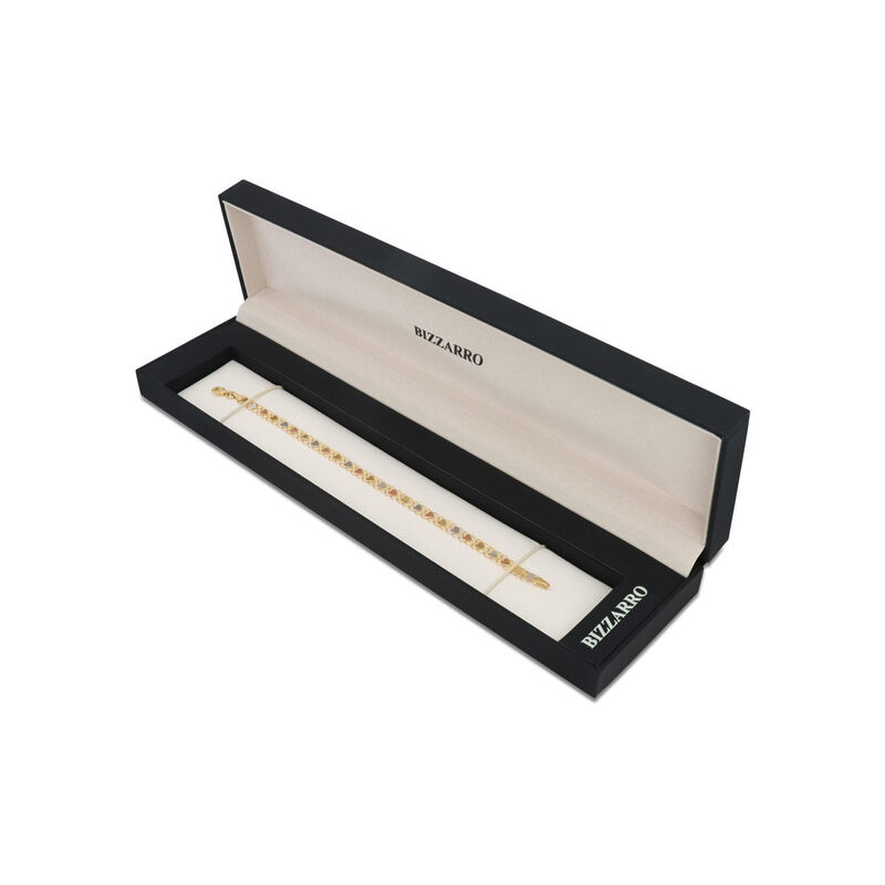 Pulsera De Oro Florentino 14k-18.5cm Con Corazo... image number null