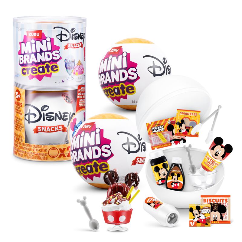 Mini Brands Create Disney Snacks Series 1 C&aacute;psu... image number null