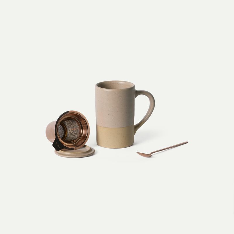 Taza De T&eacute; Mora 355 ml Con Infusor, Cuchara Y T... image number null