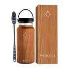 Termo de Acero Inoxidable con Tapa Herm&eacute;tica 32 Oz Madera Hidranur