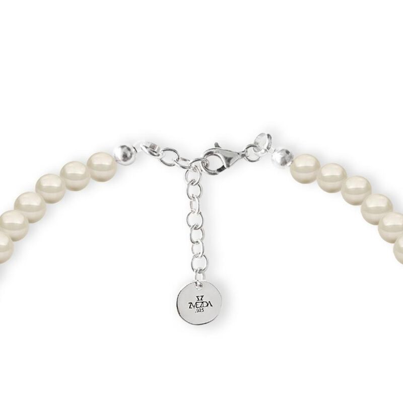 Collar Creciente Perlas de Cristal Zvezda Plata... image number null