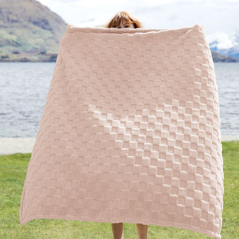 Manta De Cama, Rosa Claro, Supersuave, 130 X 18... image number null