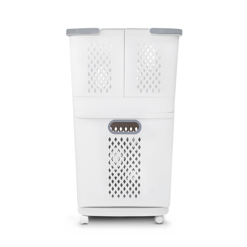 Cesto para Ropa 3 Cestas Desmontables Pl&aacute;stico ... image number null