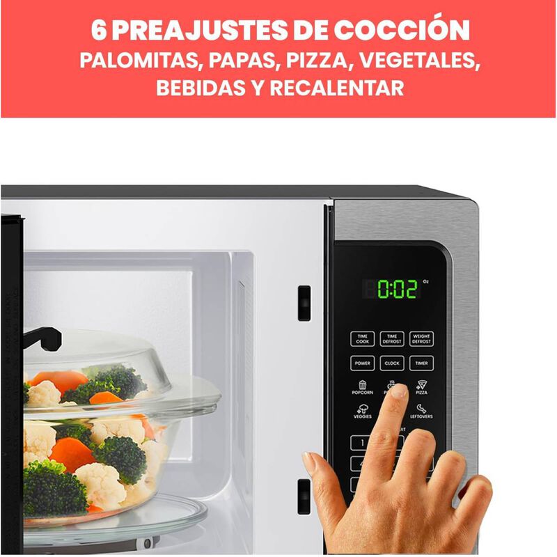 Horno de Microondas Acero Inox Chefman  1.1 Pie... image number null