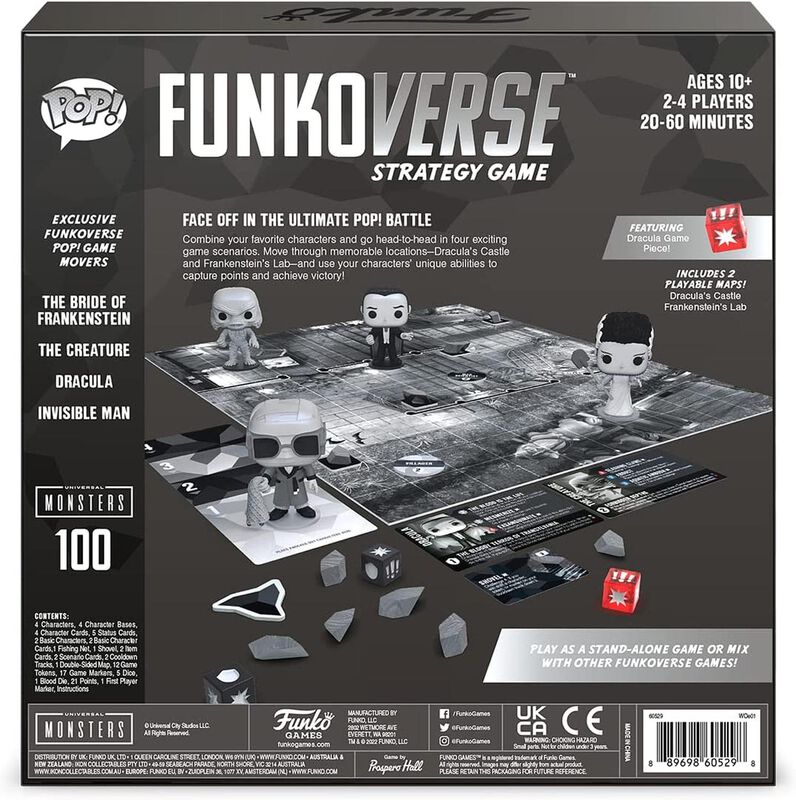 Universal Monsters 100 Funkoverse Juego De Estr... image number null