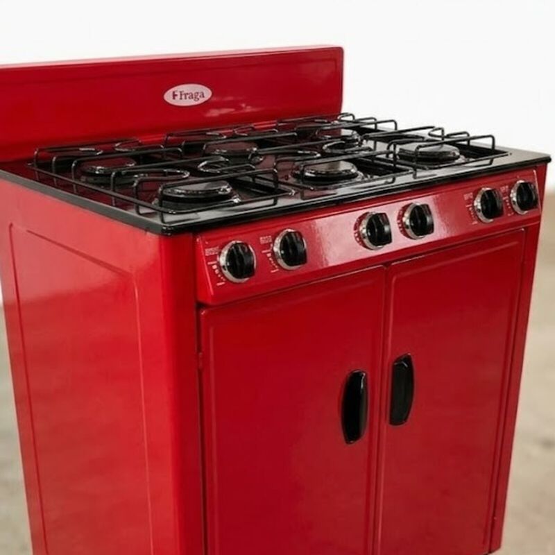 Parrilla Gas Lp 6 Quemadores Piso Porcelanizada... image number null