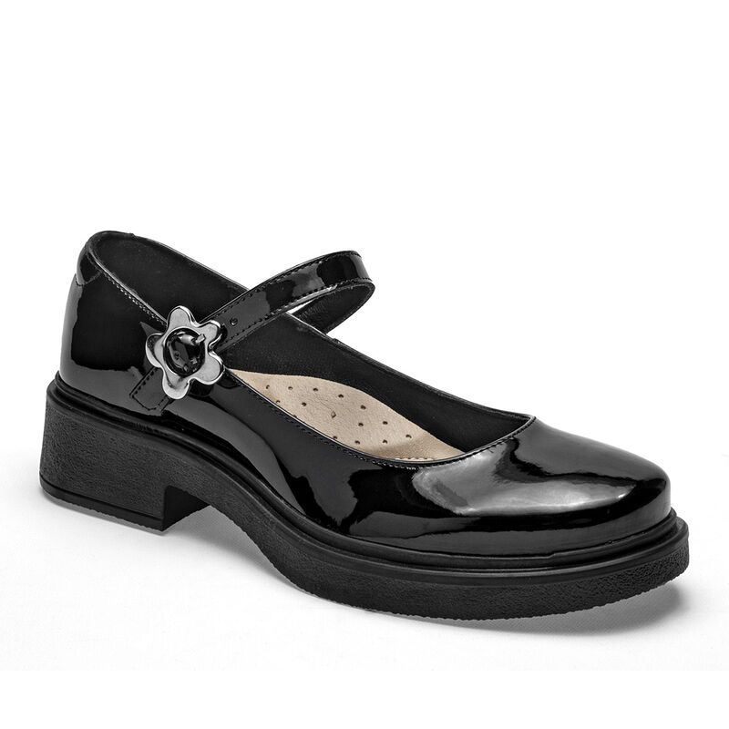 Yuyin Zapatos para mujer negro charol image number null