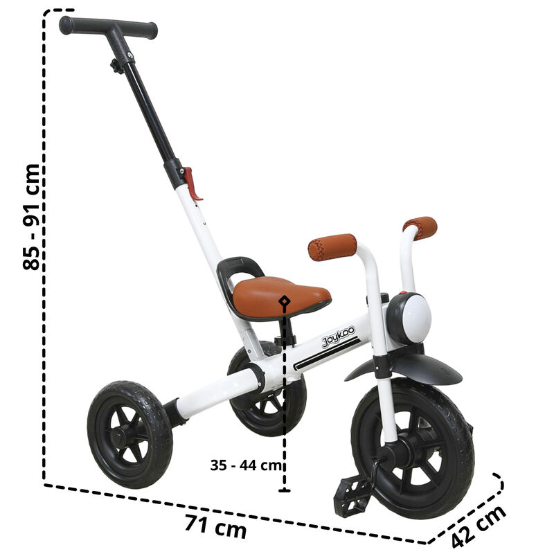 Triciclo 3 En 1 Para Ni&ntilde;os Con Bast&oacute;n, Bici Y B... image number null