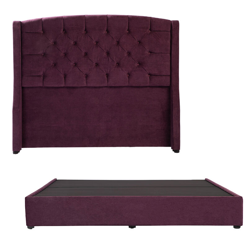 Cabecera + Base Cama King Size Dicasa Sitka Mor... image number null