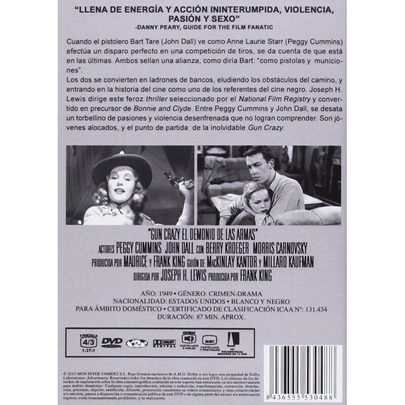 Gun Crazy, El Demonio De Las Armas Dvd 1950 Dea... image number null
