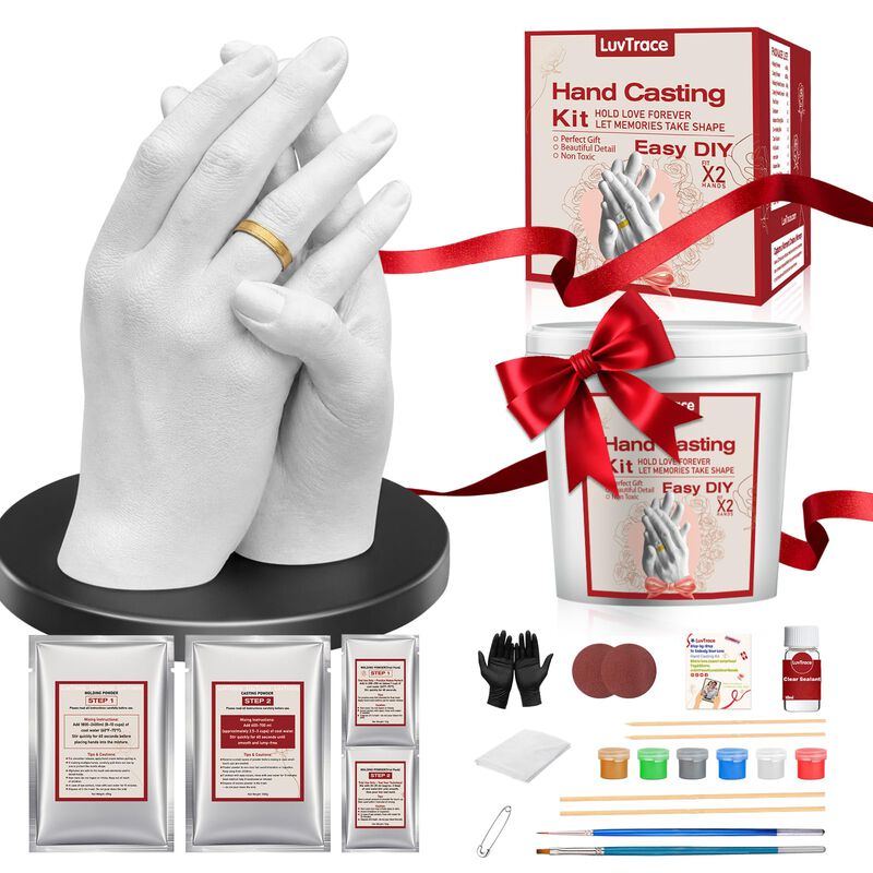 Kit De Moldeo De Manos Luvtrace Para Parejas Y ... image number null