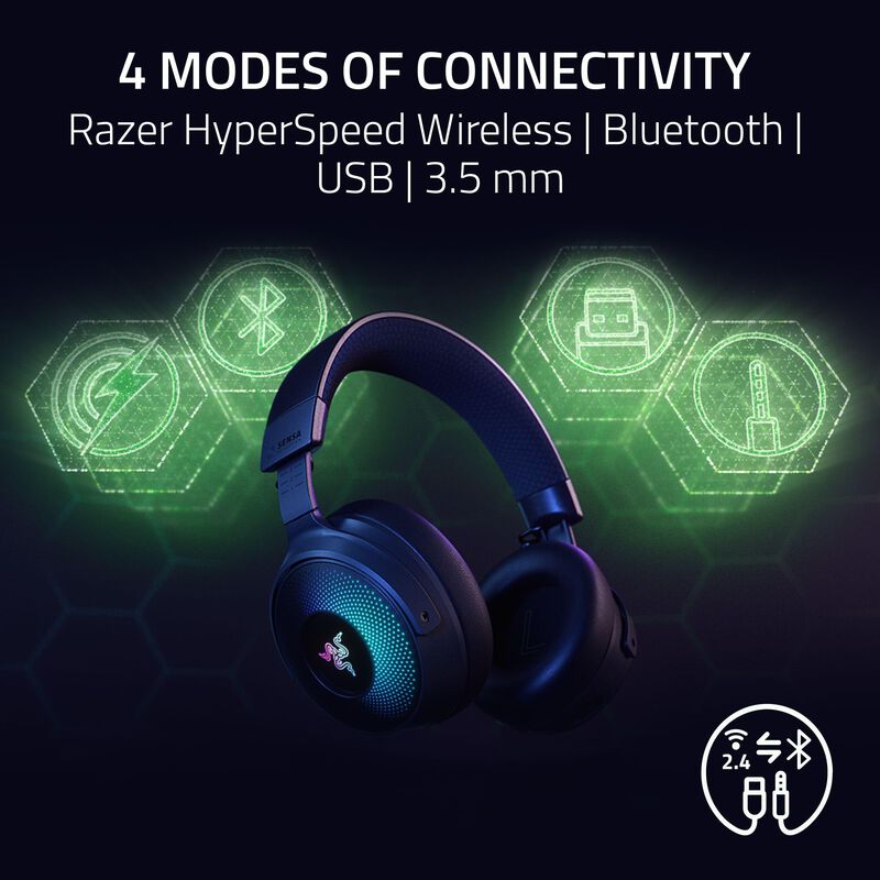 Auriculares Inal&aacute;mbricos Para Juegos Razer Krak... image number null