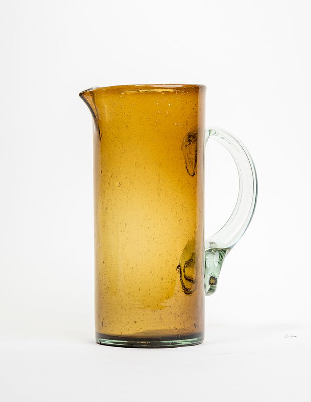 Jarra de Agua de Vidrio Soplado Chocolate Marea... image number null