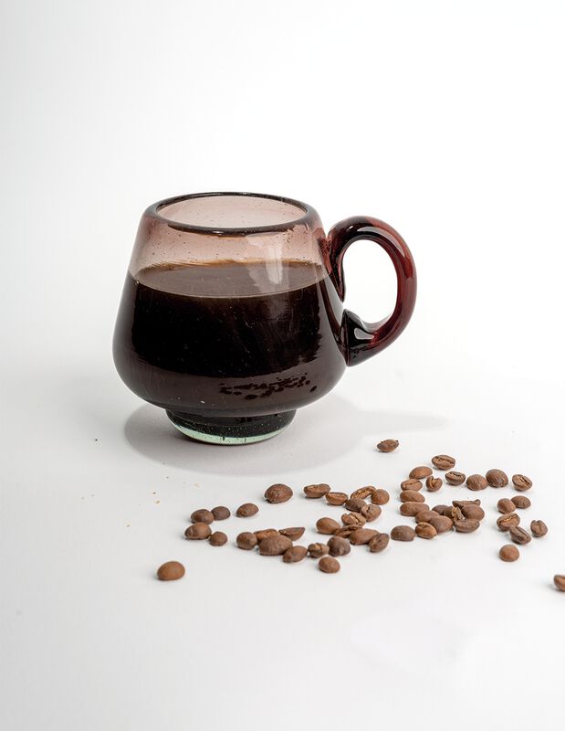 Tazas Set de 8 Tazas de Vidrio Soplado Amatista... image number null